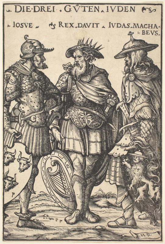 Joshua, David and Judas Maccabaeus, 1516.