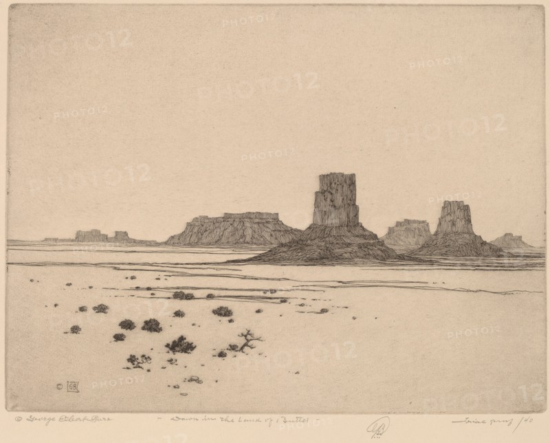 Dawn in the Land of the Buttes, c. 1920.