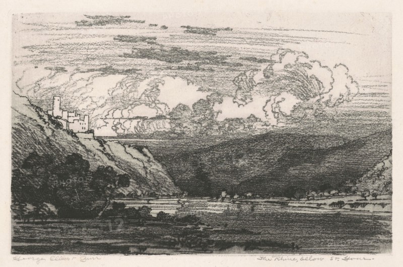 The Rhine, below St. Goar, c. 1915.