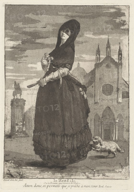 Le Zendale (Woman in a Hood, or the Woman Returning from Church), 1775.