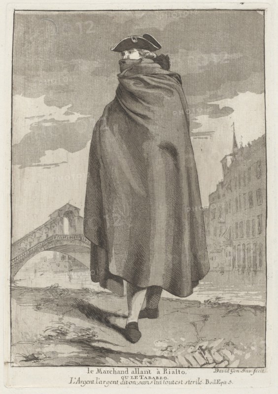 Le Marchand allant à Rialto (The Merchant at the Rialto), 1775.