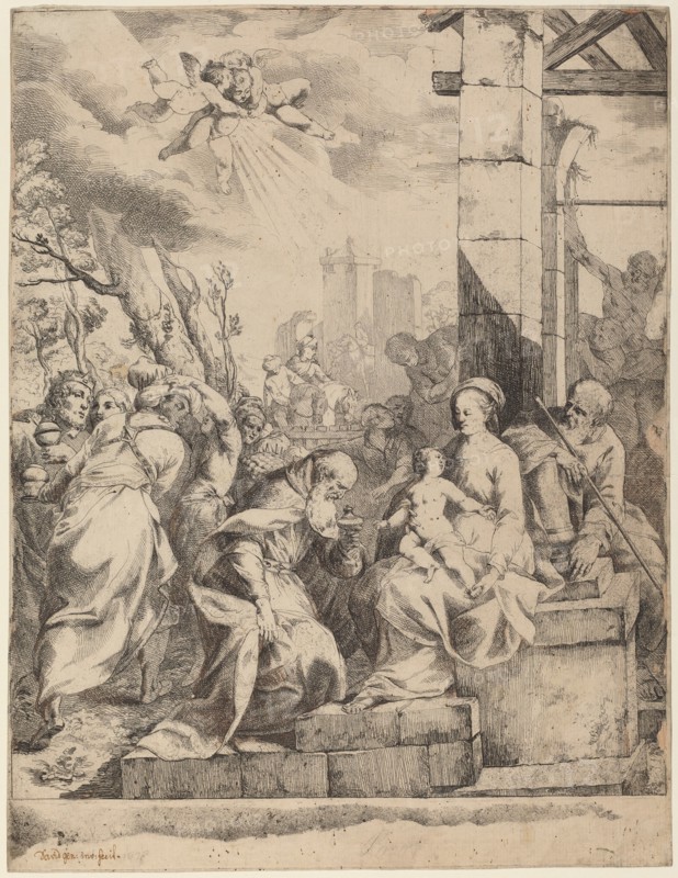 The Adoration of the Magi.