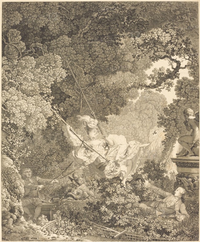 Les Hazards heureux de l'Escarpolette, probably 1782.
