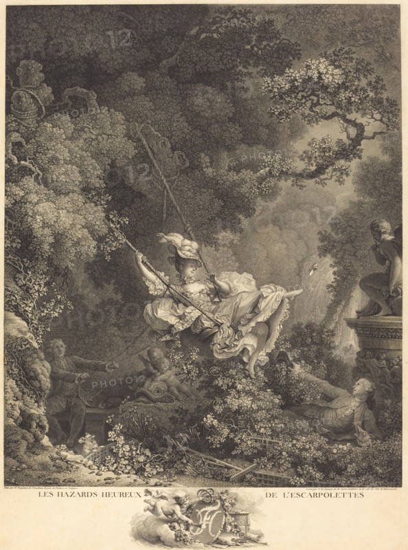 Les Hazards heureux de l'Escarpolette, probably 1782.
