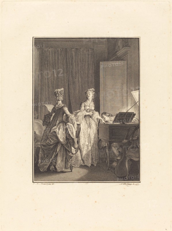 Il appliqua sur cette main un baiser que je sentis sur mon coeur, 1777.