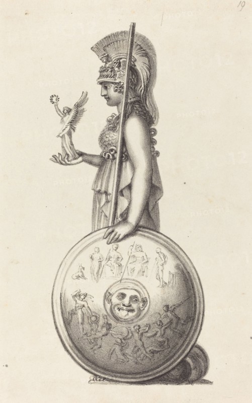 Minerva, by Phidas, published 1829.