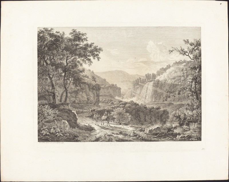 Cascatella di Tivoli, seconda veduta, 1792.