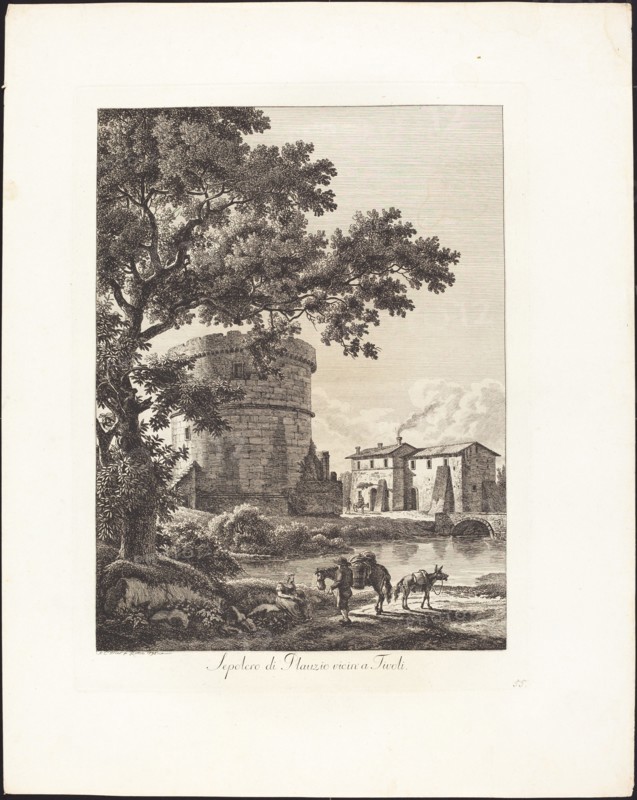 Sepolcro di Plauzio vicini a Tivoli, 1795.