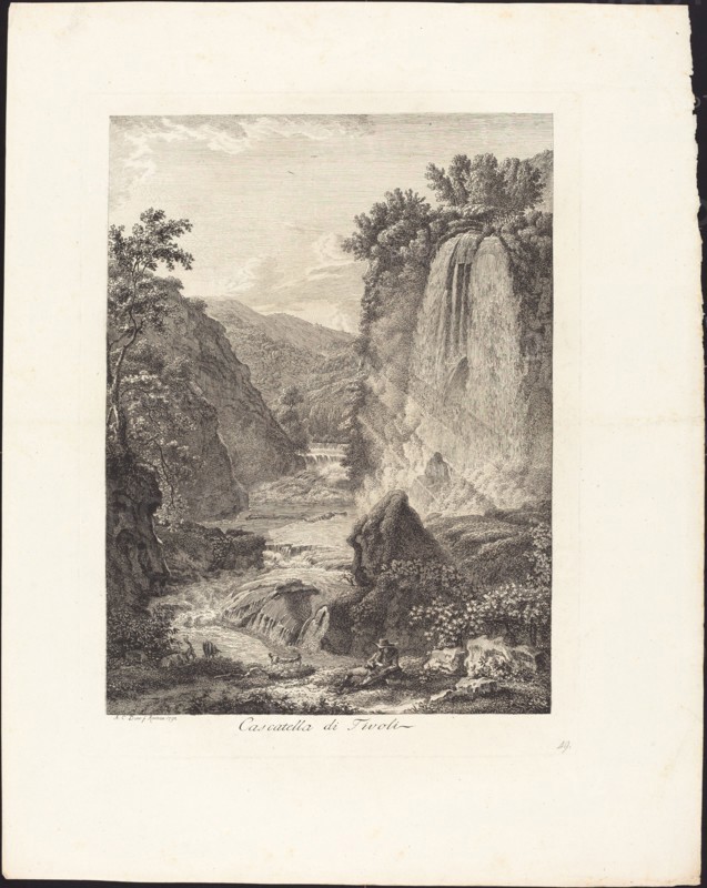 Cascatella di Tivoli, 1792.