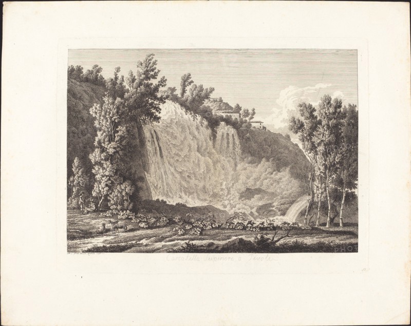 Cascatella Superiore a Tivoli, 1796.