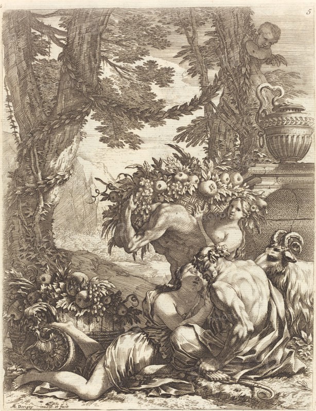 Faun Embracing a Bacchante, 1650s.