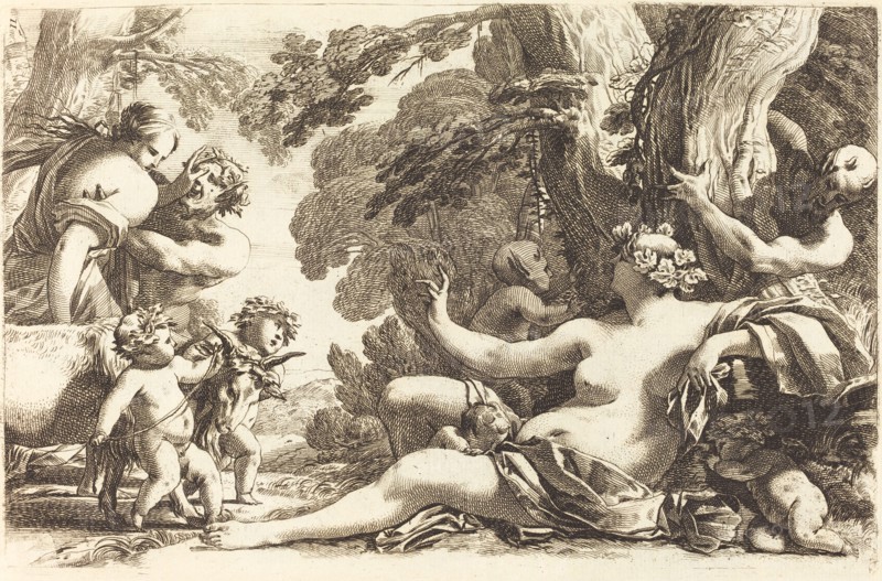 Seated Bacchante with Children, 1650s.
