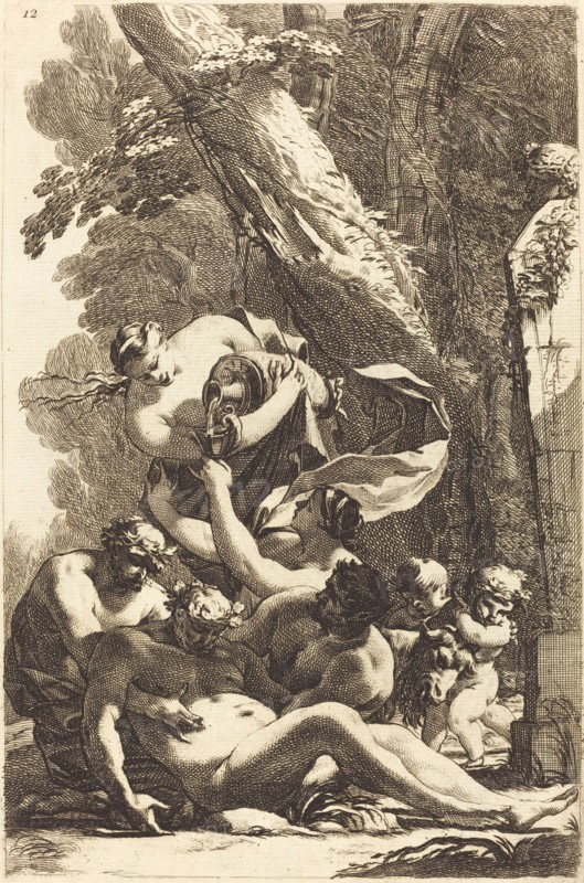 Drunken Silenus Supported by Two Fauns, 1650s.