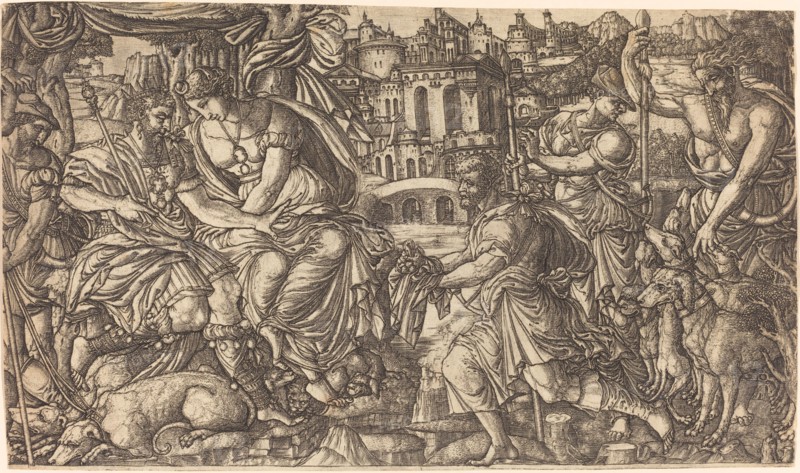 A King and Diana Receiving Huntsmen, probably c. 1547/1555.