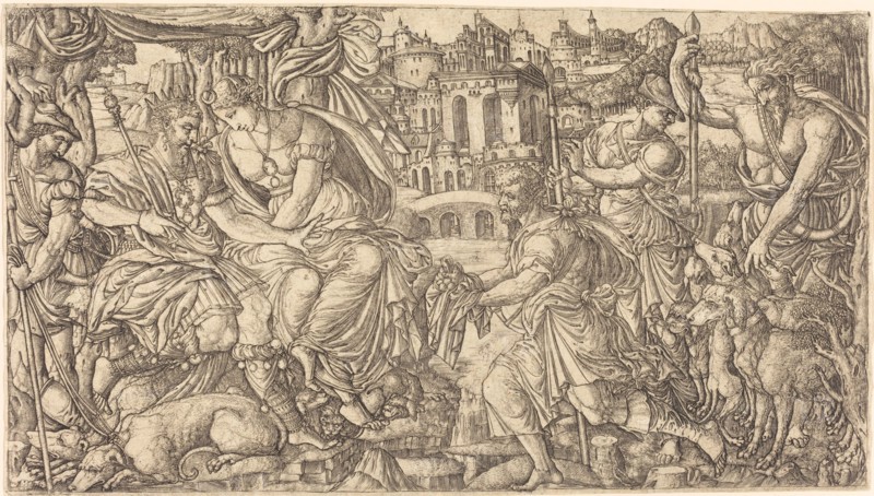 A King and Diana Receiving Huntsmen, probably c. 1547/1555.