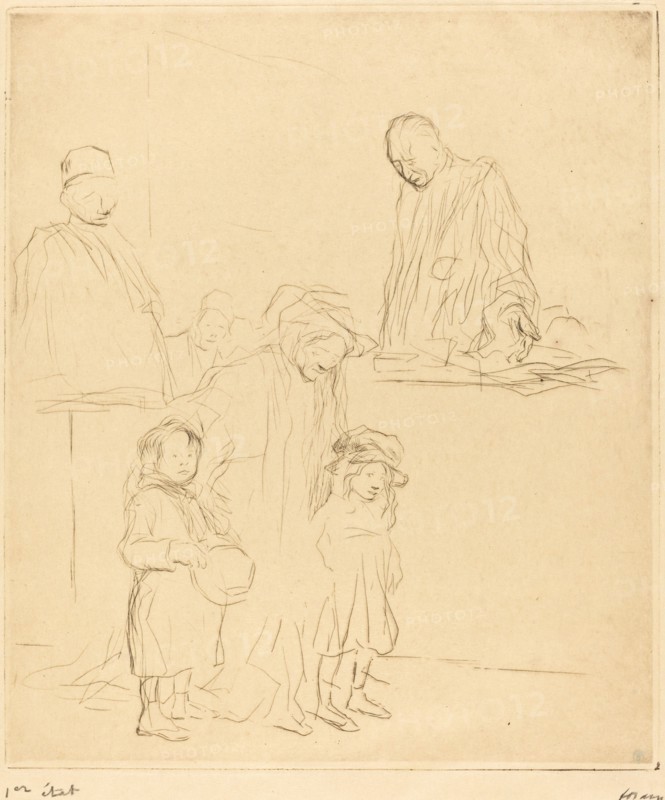 Coming Out of the Hearing (first plate), 1909.