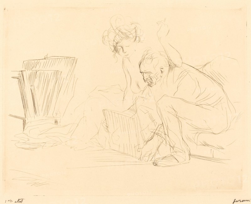 The Model's Rest (second plate), 1909.