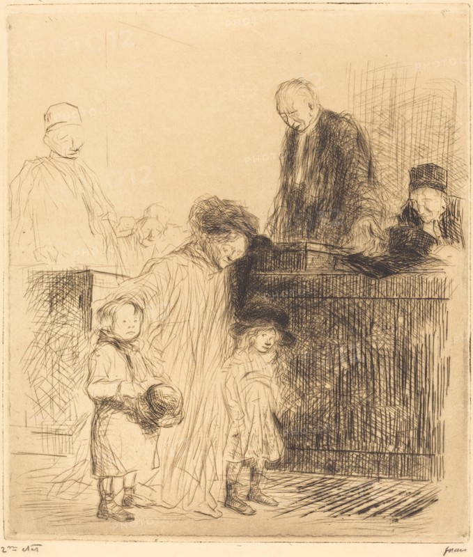 Coming Out of the Hearing (first plate), 1909.