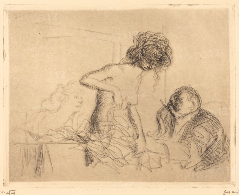 In a Private Room (first plate), 1909.