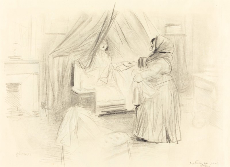 Breakfast (horizontal plate), 1895.