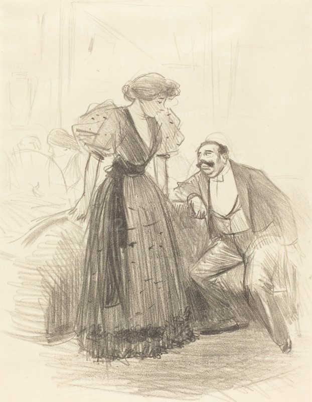 At an Evening Party, c. 1896.