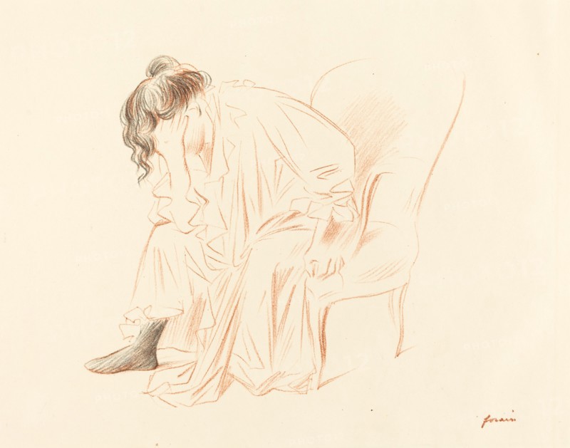Seated Woman with Her Head Resting on Her Right Hand, 1897.
