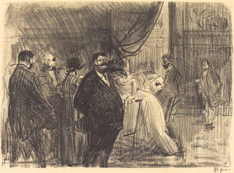Gambling Room, 1914.