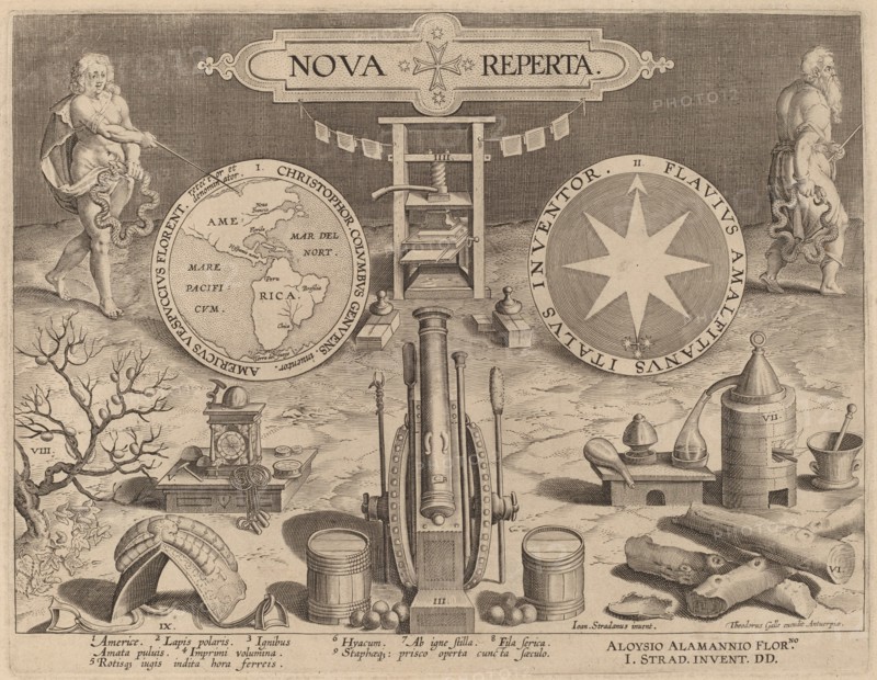 Title Page for "New Discoveries", c. 1580/1590.
