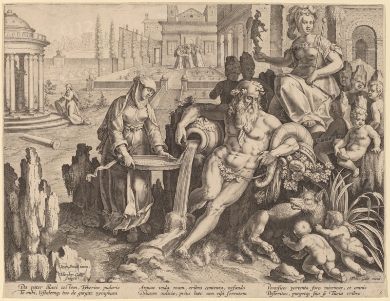 The River God Tiber with the Urn and the Vestal Tuccia.