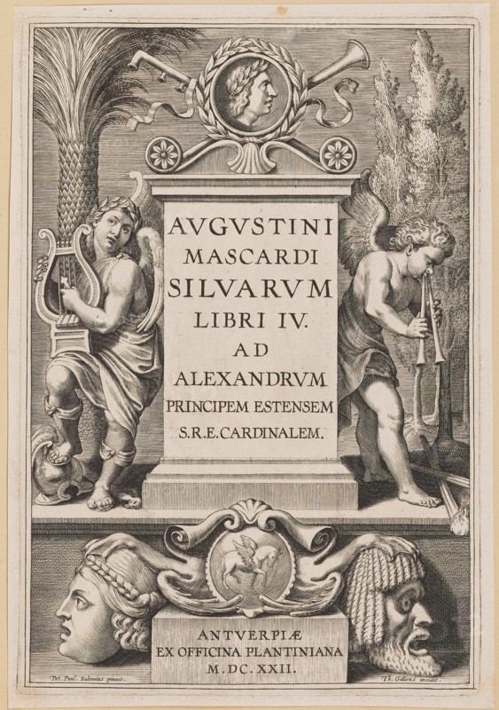 Title Page for Agostino Mascardi, Silvarium Libri IV, 1622.