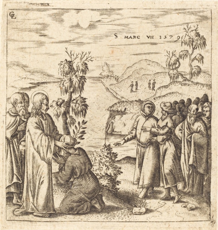 Christ Healing a Deaf Man, 1579.