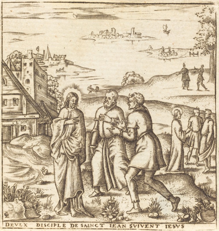 Christ Bids Two Disciples of John the Baptist to Follow Him, probably c. 1576/1580.