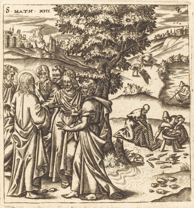 Christ Telling His Disciples of the Parable of the Dragnet, probably c. 1576/1580.