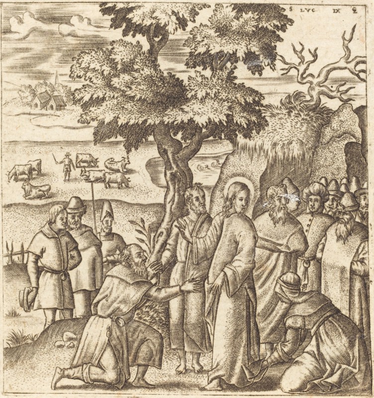 Christ Heals a Sick Woman, probably c. 1576/1580.