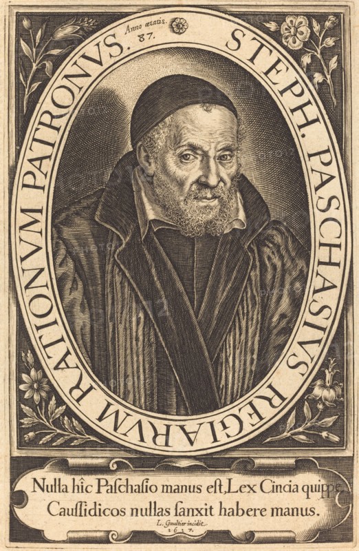 Étienne Pasquier, 1617.