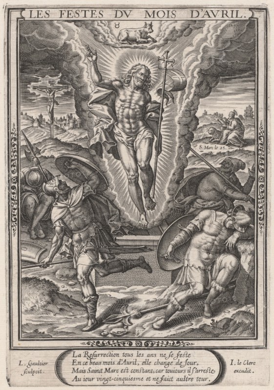 Les Festes du mois d'Avril (April: The Resurrection), 1603.