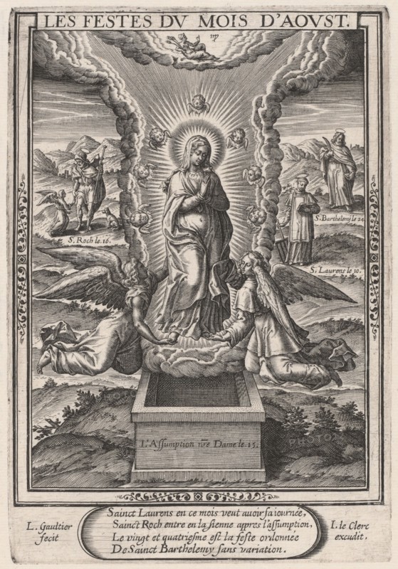 Les Festes du mois d'Aoust (August: The Assumption), 1603.