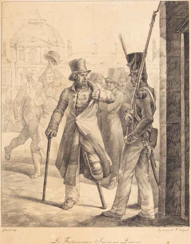 The Swiss Sentry at the Louvre (Le factionnaire Suisse au Louvre), 1818.