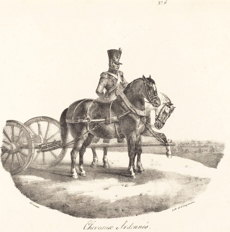 Cheveaux des Ardennes, 1822.