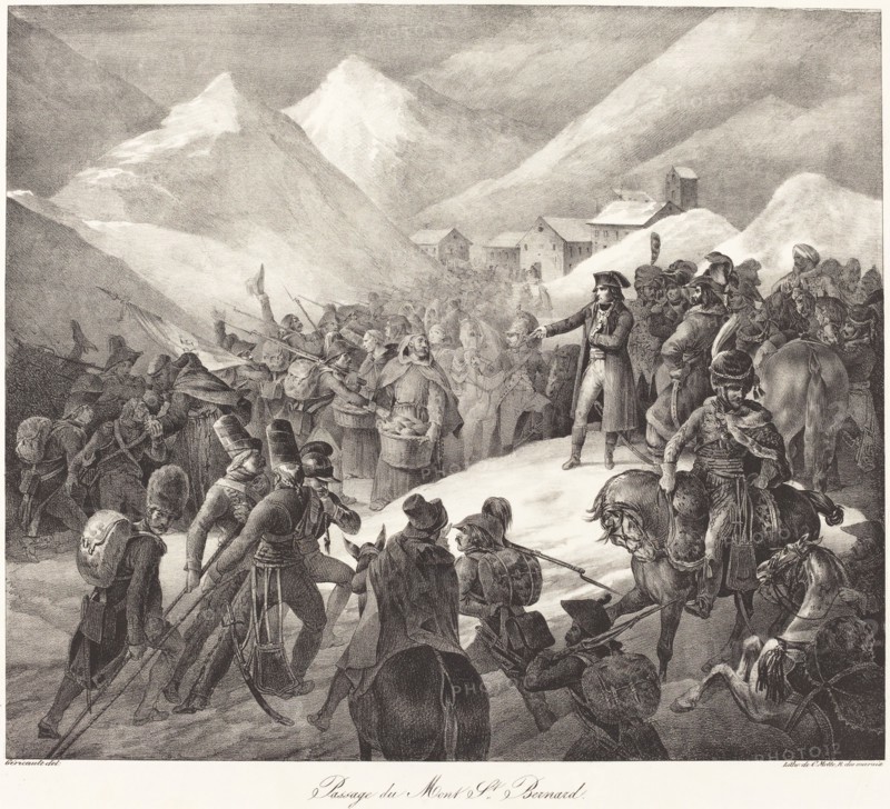 Passage du Mont St. Bernard (Napoleon's Army Crossing the St. Bernard Pass), 1822.