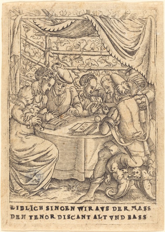 Liblich singen wir avs der Mass den Tenor discant Alt und Bass, c. 1580.