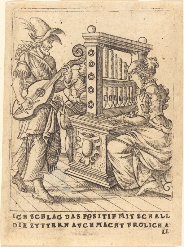 Ich schlag das Positif mit Schall die Zytternavchmacht frolich all, c. 1580.