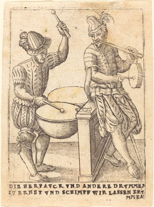 Die Herpavck vnd andere Drvmmen zvernst vnd Schimpf wir lassen ervmmen, c. 1580.