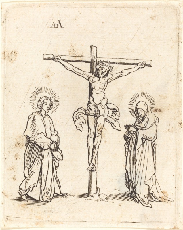The Crucifixion with the Virgin and Saint John.