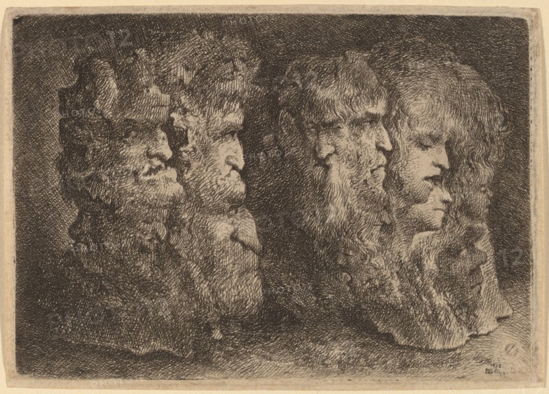 Grotesque Heads, 1638.