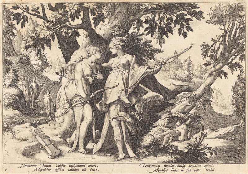 Jupiter in the Disguise of Diana Seduces Callisto.