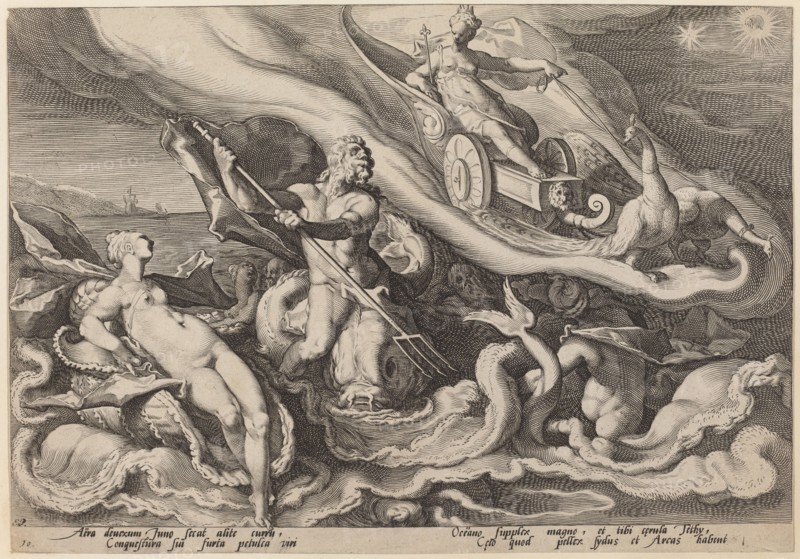 Juno Complaining to Oceanus and Tethys about Callisto, c. 1589.