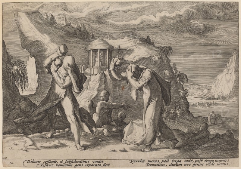 Deucalion and Pyrra Repeopling the Earth, 1589.