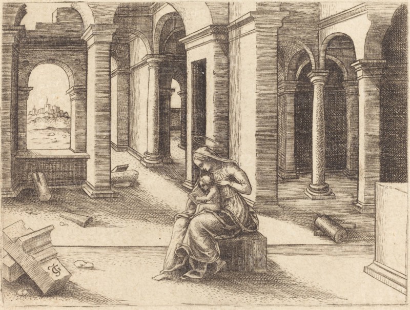 The Virgin and Child.