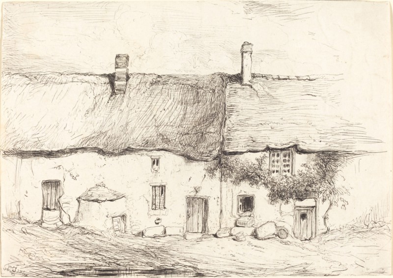 Two Cottages, c. 1844.